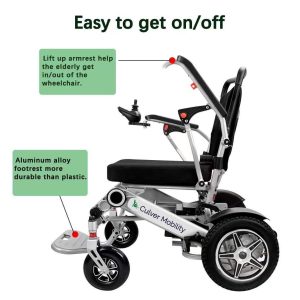 COBRA – Folding Electric Wheelchair Battery-400lbs -500W- 14Miles
