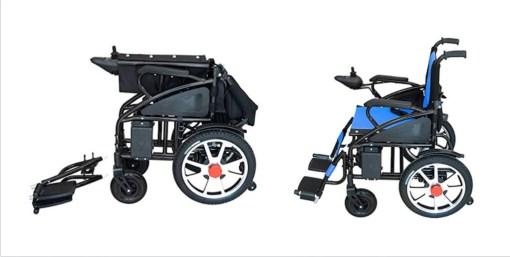 ARTEMIS (Blue) - Folding Lightweight Electric Wheelchairs 265lbs -500W- 13Miles - Image 2