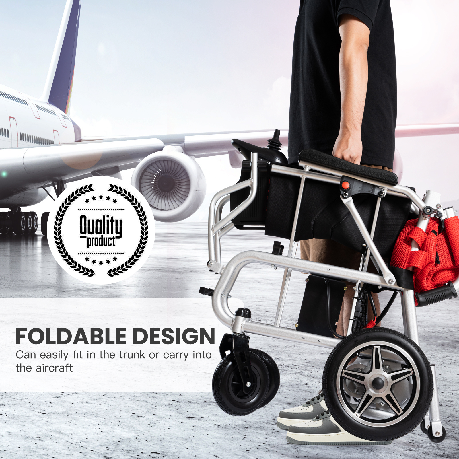 ARTEMIS PRO Lightweight Foldable Electric Wheelchair 500W -12 miles - Image 5