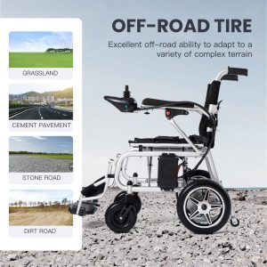 ARTEMIS PRO Lightweight Foldable Electric Wheelchair 500W-12 miles