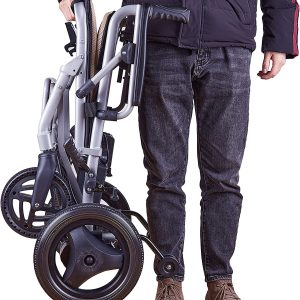 KANO (Green) -Foldable Electric Wheelchair, Travel Size, User-Friendly